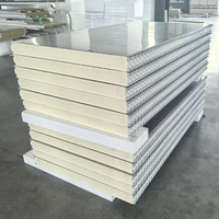 Panel Sándwich de Aluminio con Núcleo de PU Ignífugo A1, Aislado con Poliuretano, para Techos, Paredes de Almacenes y Cámaras Frigoríficas