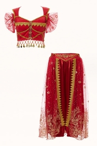 Exótico adulto chica Cosplay Jasmine <span class=keywords><strong>princesa</strong></span> Ropa de baile Disfraces para Niñas suministros de actuación de danza india - Product Image 6