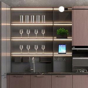 Para gabinetes de cocina de lujo OPPEIN estilo Industrial DISEÑO DE Metal dorado rosa tablero de partículas carcasa fregadero grifo bisagra cajón cesta - Product Image 3