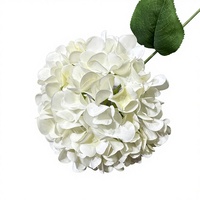 Hortensia Artificial Recubierta en Forma de Piruleta, Rama Individual, para Ceremonias de Boda, Fotografía al Aire Libre, Decoración de Salones, Arreglos Florales