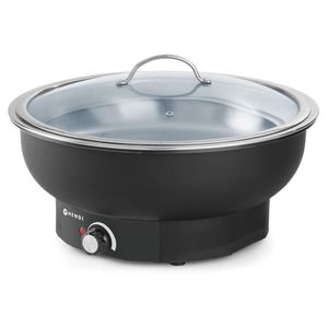 Tesino - Recipiente Eléctrico para Calentar Alimentos de 6.8L, 230V/500W, Línea de Cocina, 405mm de Diámetro, 240mm de Altura, Equipo para Mantener Caliente - Product Image 1