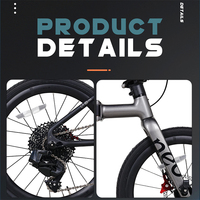 Vélo pliable Java NEO Tri-folding NEO-349CB entièrement en carbone 12 vitesses avec système de changement de vitesse L-TWOO, vélo de ville