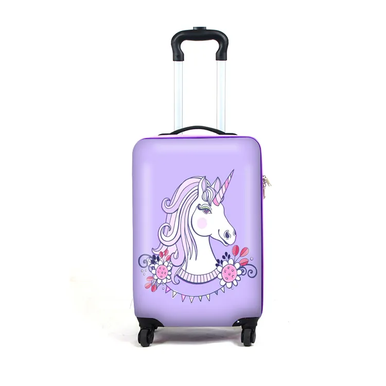 Cheap ABS Airplane Boarding Children Travel Luggage Bag Trolley 18 zoll Film Character Kid Luggage