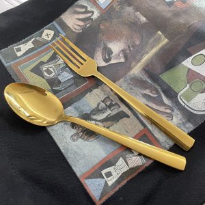 Lot de fourchettes modernes en acier inoxydable pour dîner, steak et salade, avec manche carré, idéal pour hôtels, restaurants et cuisines - Product Image 3