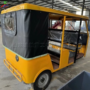 Tricycle Passager à 3 Roues de Haute Qualité en Promotion, Couleur Personnalisable Jaune, Auto-Rickshaw à Essence pour Services de Navette Touristique - Product Image 5