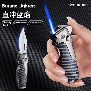 Thiết Kế Hiện Đại Công Cụ Ngoài Trời Kim Loại Gấp Nhẹ Hơn Đánh Lửa Trực Tiếp Di Động Cho Đa Chức Năng Cắm Trại - Product Image 4