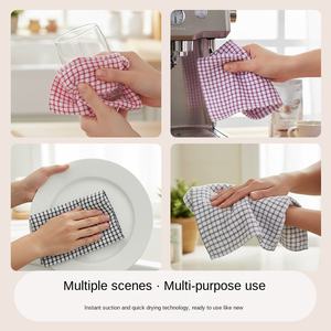 <span class=keywords><strong>Serviette</strong></span> à thé en microfibre de polyester 30x30cm, confortable, facile à nettoyer, <span class=keywords><strong>serviette</strong></span> à main, jacquard teint en fil, à séchage rapide - Product Image 3