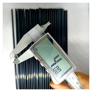 Brinquedo gato Provocando Vara Peças OD 4mm L 50CM Preto ABS Plástico Duro Tubo Suporte Rod Ordenado Separadamente Superior e Inferior Pipe Caps - Product Image 6