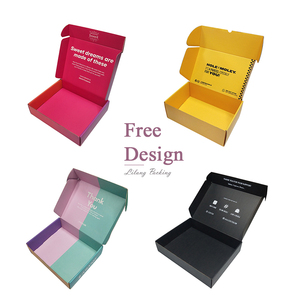 2022 Free Design Pink Hat Shipping Boxes Custom Shipping Box Mailers Printing Corrugated Paper Box Package for Clothing Shoes