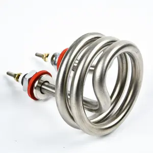 Incoloy-vaporizador Tubular eléctrico para calentador de agua, elemento de 2kw, 220v para calefacción de caldera de agua