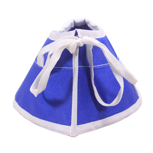 Collier de protection souple post-opératoire pour animaux de compagnie, bleu, polyester, taille S/M, pour chiens et chats, protection et cicatrisation - Product Image 2