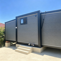 Maison conteneur préfabriquée moderne, extensible, avec panneaux sandwich pliables et salle de bain intégrée