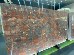 رخام البرازيل الفاخر ذو العروق الحمراء (المدينة المحرمة) مخصص للجدران والأرضيات وأسطح العمل والمناظر الطبيعية - Product Image 3