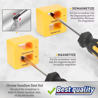 Ensemble d'outils à main professionnels 43 pièces, tournevis magnétique et kit de embouts de précision en acier au chrome-vanadium, avec boîte de rangement pour travaux de réparation