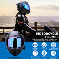 Casques de moto intégraux intelligents en fibre de carbone de haute qualité avec Bluetooth pour la course, vente en gros OEM
