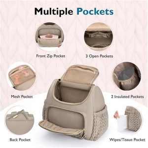 Étanche en Nylon maman maman lait bouteille organisateur <span class=keywords><strong>sac</strong></span> <span class=keywords><strong>à</strong></span> main multi-fonctionnel mode <span class=keywords><strong>sac</strong></span> <span class=keywords><strong>à</strong></span> <span class=keywords><strong>dos</strong></span> pour <span class=keywords><strong>bébé</strong></span> poussette - Product Image 4
