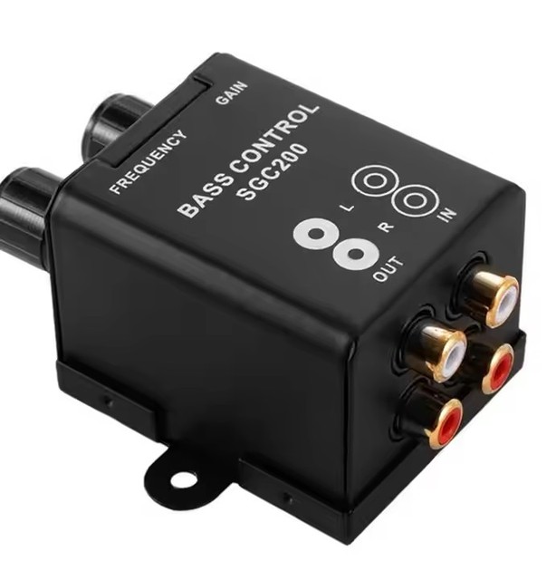 Audio Universal Car Amplifier Bass Controller RCA Gain Level Volume Control