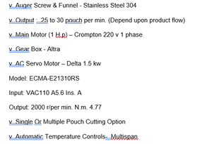 Machine d'emballage à vis sans fin électrique, type collier, manuelle, qualité alimentaire, haute précision 250-1000 g, Inde Ajay Technologies - Product Image 5