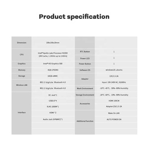<span class=keywords><strong>Beelink</strong></span> — <span class=keywords><strong>Mini</strong></span> <span class=keywords><strong>PC</strong></span> <span class=keywords><strong>T4</strong></span> <span class=keywords><strong>PRO</strong></span>, Intel N3350/J3355, 4 go, 64 go, ordinateur fixe/tablette T4pro, windows 10, OS, pour jeux de bureau - Product Image 6