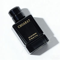 Vente en gros de flacons de parfum vides en verre transparents en forme de cube, 50 ml, 30 ml, flacon de parfum carré de luxe robuste avec bouchon noir