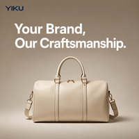 Sac de voyage en cuir PU personnalisé avec logo YIKU, ODM/OEM professionnel, grand sac de sport personnalisé avec logo pour les marques de mode, vente en gros