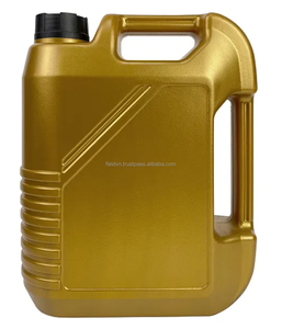 ขวดเคมีทรงกระบอก HDPE ขนาด 4 ลิตร สำหรับงานอุตสาหกรรม  พร้อมเคลือบสีและพิมพ์ซิลค์สกรีน  พร้อมหูจับและฝาเกลียวสีดำ - Product Image 3