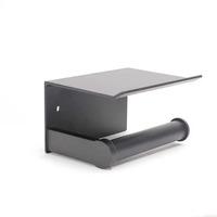 Porte-rouleau de papier toilette sur pied personnalisable avec étagère de rangement pour salle de bain