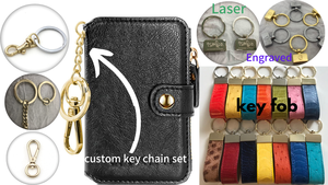 <span class=keywords><strong>Top</strong></span> vente métal vis porte-clés mode porte-clés accessoires décoratif bracelet en cuir porte-clés matériel - Product Image 6