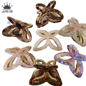 JIRIS <span class=keywords><strong>PL</strong></span> НОВАЯ Женская модная заколка для волос высокого класса 6,5 см Ацетатный Сплав Зажим-бабочка милые свадебные аксессуары для волос - Product Image 1
