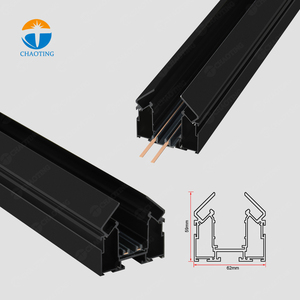 Tissu de tension de rail de profil en aluminium de plafond extensible Rail d'éclairage magnétique de <span class=keywords><strong>LED</strong></span> AC220v Rail de voie magnétique pour le plafond <span class=keywords><strong>tendu</strong></span> de la russie - Product Image 3
