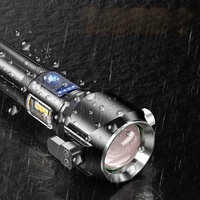 Lampe torche laser blanche professionnelle Wason 20W en alliage d'aluminium, ultra-lumineuse, avec marteau, couteau et aimant – Offre spéciale