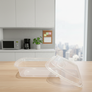 Contenedor Reutilizable de Plástico PP para Almacenamiento de Alimentos con Tapa de Cierre a Presión, Ideal para Empacar Comidas Calientes y Frías - Product Image 1