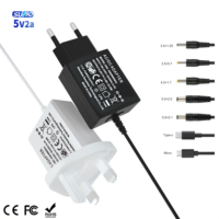 Adaptateur secteur AC/DC en aluminium ABS USB 10W 5V2A Suibo-45W, certification CE GS, lampe de bureau LED, chargeur universel