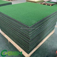 Tapis de golf en fibre élastique 3D, 3 couches, 35 mm, 150x150 cm, tapis de golf en nylon tricoté, tapis de frappe, imperméable, pour entraînement sur le driving range
