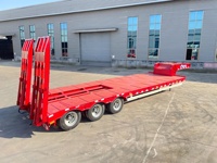Semi-remorque surbaissée à 3 essieux pour le transport d'équipements lourds