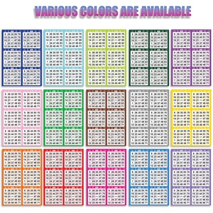 Juego de Bingo Multicolor Personalizado con Hojas de Papel Impresas Digitalmente, Caja Metálica y Marcadores - Product Image 4