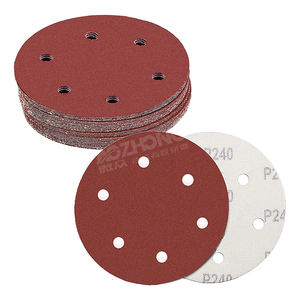 قرص صنفرة أحمر من أكسيد الألومنيوم بسعر المصنع 9 بوصة قرص صنفرة دائري ذاتي اللصق من PSA وورق صنفرة ذاتي اللصق تصنعه بنفسك - Product Image 3