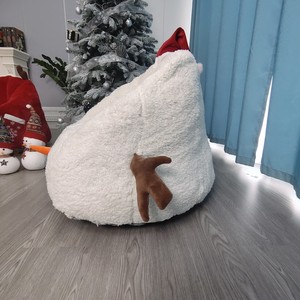 2023 vente chaude mignon bonhomme de neige forme blanche enfants pouf bébé personnalisé en gros pouf chaise coussin chaise pour enfants - Product Image 6