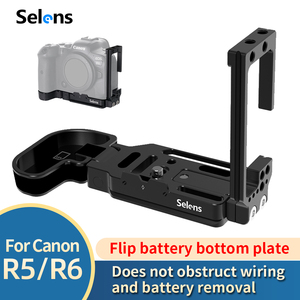 ขายึดแนวตั้ง Selens Vertical Shooting Arca Swiss L Bracket พร้อมแผ่นปลดเร็ว สำหรับกล้อง Canon EOS R5 R6 R5C DSLR Sony <span class=keywords><strong>Nikon</strong></span> FUJI - Product Image 2