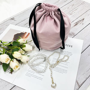 Nouvelle pochette en velours personnalisée sérigraphie logo de broderie pour le stockage du maquillage <span class=keywords><strong>pinceaux</strong></span> de soins de la peau cosmétiques lunettes chaussettes - Product Image 5