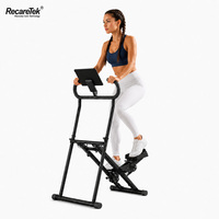 Equipo de Gimnasio, Máquina de Ejercicios de Escaleras, Máquina de Ejercicios para Entrenamiento de Piernas, Dispositivo de Fitness, Diseño Compacto, Estructura Reforzada
