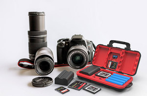 Desitnal Original usine étanche LP-E6 DSLR caméra batterie <span class=keywords><strong>carte</strong></span> mémoire support pour cartes SIM CF SD TF - Product Image 5