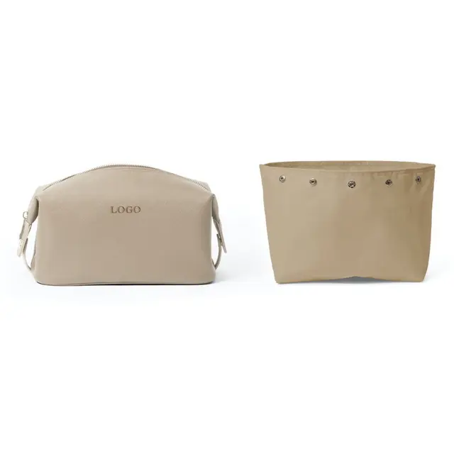 Portable Leather Cosmetic Organizer Bag Professional Travel Makeup Brush Case Holder Bag