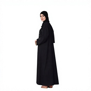 Abaya pour femmes musulmanes, grande taille, robe maxi perlée, kaftan turc, robe modeste pour l'Aïd et le Ramadan, vêtements islamiques, respirant et léger - Product Image 1