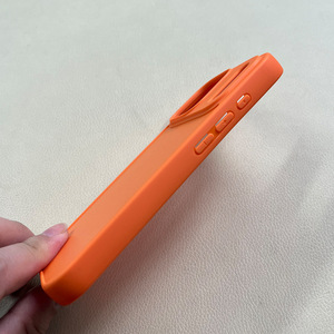 Coque de téléphone orange à rainures pour iPhone 17 Pro Max, en matériau bicomposant TPU PC époxy à rainures, compatible Apple - Product Image 6