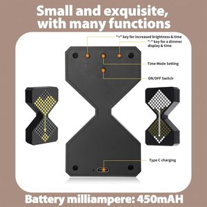 مؤقت ساعة رملية إلكتروني محمول ليد 1-30 دقيقة تعديل DIY للمطبخ والدراسة وممارسة اليوغا في المكتب - Product Image 4