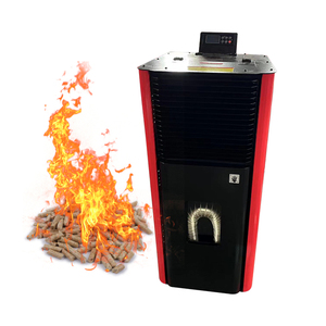 Termostufa <span class=keywords><strong>a</strong></span> Pellet Idro da 17,5 kW 220V per Riscaldamento ad Acqua per 120-150 Metri Quadrati Camino Ventilato per un Riscaldamento Confortevole - Product Image 1