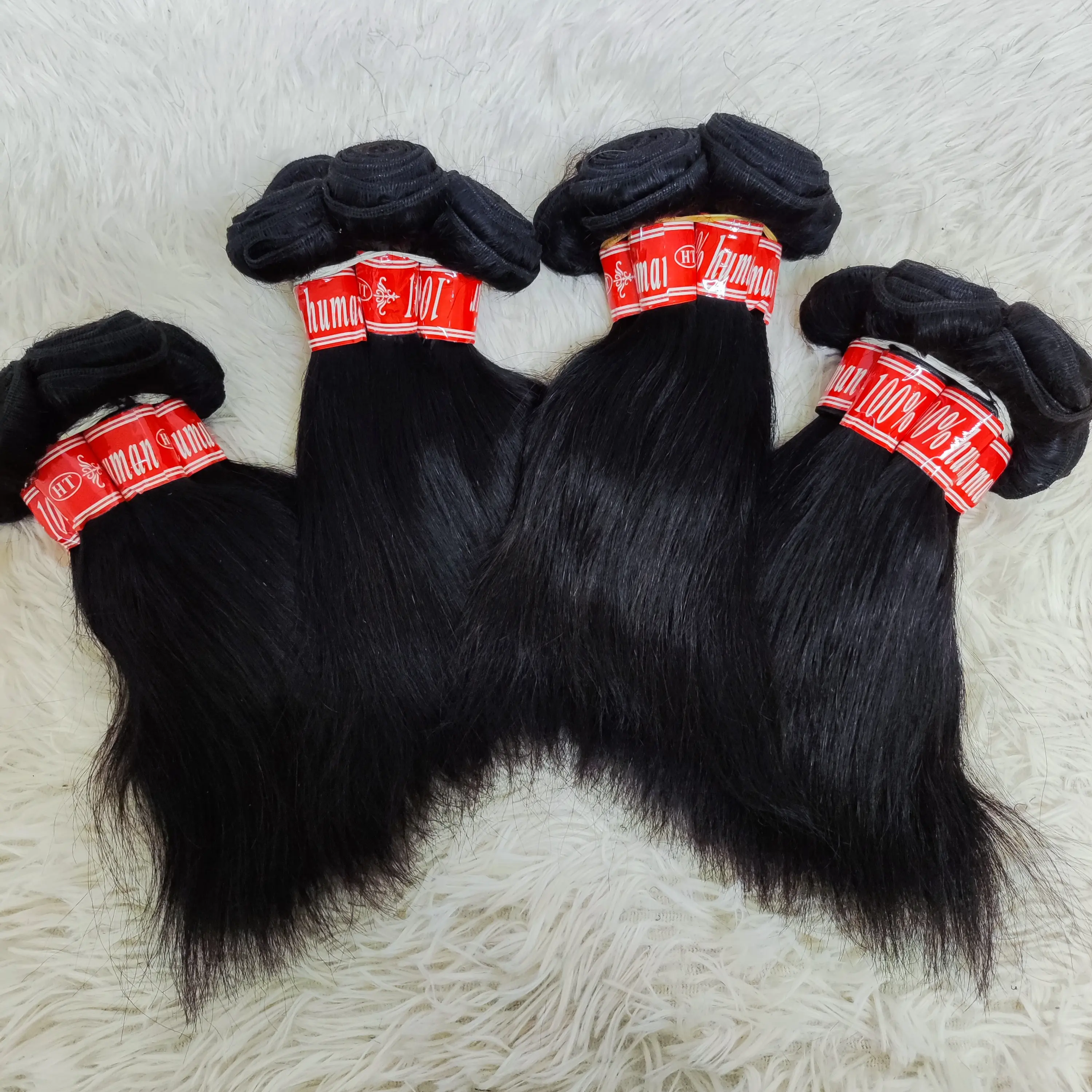 Letsfly- Straight Remy Hair Extensions 100% Human Hair Bundles Promotion Affordable Cheap Hair Weaves Wholesale