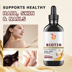 Complément de beauté personnalisé OEM pour la peau, les cheveux et les ongles sains – Gouttes liquides d'acide L-ascorbique et de biotine - Product Image 3