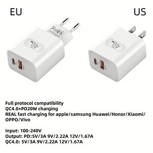 Nouveau chargeur rapide 2026 20W 40W 1A1C USB Type C PD3.0 QC4.0 PPS Mini chargeur rapide et adaptateur pour iPhone/MacBook/Android - Product Image 6